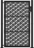 vidaXL Tuinpoort, zwart, 100x150 cm, staal, kruisdesign Productafbeelding-voorbeeld 3