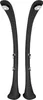 Two black outdoor showers are shown against a white background. Produktbild-Vorschau
