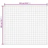 vidaXL Coperta pesata grigia 200x230 cm 13 kg tessuto Anteprima dell’immagine prodotto 6