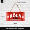 LANOLU Retro Blechschild Hier wohnt ein Köln Fan, Fussball Produktbild-Vorschau 5