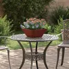 vidaXL Garten-Pflanzgefäß Rostig 35 x 35 x 15 cm Produktbild-Vorschau 2