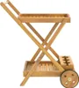 Teewagen 54x87x90 cm Massivholz Akazie Produktbild-Vorschau 5