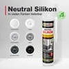 Isolbau Neutralsilikon 3 x 300 ml Fenstergrau Natursteinsilikon Dichtstoff Fugen Produktbild-Vorschau