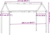 vidaXL Stříška na dětskou postýlku bílá 217x95,5x159 cm Náhled obrázku produktu 7
