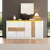 Mobile contenitore, 140x35x70 cm, in MDF, con 4 ante, Anteprima dell’immagine prodotto 18