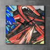 Coloray Uhr auf Leinwand 30x30 cm Wand Uhr Dekoration Produktbild-Vorschau 2