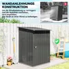 Záhradný domček OUTSUNNY 845-530, tmavo sivý - B Náhľad obrázku produktu 6