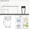 Jardinière Cubico Color 40 ALL-IN-ONE LECHUZA, gris Voir les images du produit 21