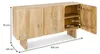 Sideboard JOYA 150 cm aus Mangoholz mit 3 Türen - Natur Produktbild-Vorschau 9