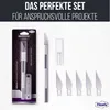 Skalpell +5 Ersatzklingen Bastelmesser Set Hobbymesser Produktbild-Vorschau 6