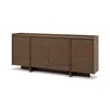 A wooden sideboard with four doors on a white background. Náhled obrázku produktu
