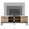 HOMCOM Meuble TV meuble télé bois banc TV pour téléviseur Voir les images du produit 6
