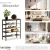 A collage showing a shoe rack and lifestyle images of its use in different rooms. Náhled obrázku produktu