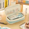 Großes Federmäppchen Blau 100+ Stifte Schrein Tasche Produktbild-Vorschau 2