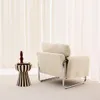 sweeek - Vintage-Sessel mit Cordbezug und verchromtem Produktbild-Vorschau 5