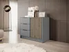 MINIO Kommode NELLY 2D Artisan Eiche / Grau Produktbild-Vorschau 1