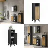 Midischrank Vicco Leano Anthrazit/Bergeiche 30 x 97 cm mit Produktbild-Vorschau 8