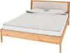 Bettgestell mit Polsterkopfteil 140x220 cm, Eiche massiv Produktbild-Vorschau 4