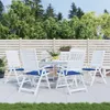 The Living Store Gartenstuhl-Kissen 6 Stk. Königsblau Produktbild-Vorschau 1