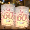 12 Windlicht Tischdeko 60 Geburtstag, Party Deko 60 Produktbild-Vorschau 1