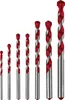 A set of seven drill bits of varying sizes, arranged in ascending order from left to right, against a white background. Produktbild-Vorschau