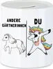 Andere Gärtnerinnen Du Spardose  Pferd Einhorn Humor Lustig Produktbild-Vorschau 1
