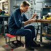 XMTECH Werkstatthocker Arbeitshocker Werkstattsitz mit Produktbild-Vorschau 12