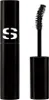 A black mascara tube with the brand logo on it, and the mascara wand extended. Voir les images du produit