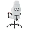 vidaXL Gaming-Stuhl Weiß und Rosa Kunstleder Produktbild-Vorschau 5