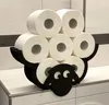 DanDiBo Držák toaletního papíru Sheep Wall Black Wood Držák Náhled obrázku produktu 3