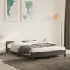 Ankonbej Bettgestell mit Kopfteil Dunkelgrau 140x200 cm Produktbild-Vorschau 1
