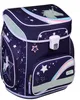 A children's school backpack with a unicorn and rainbow design. Produktbild-Vorschau