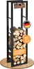 BLACK OAK Kaminholzregal JACK 150×40×25cm – Stahl schwarz Produktbild-Vorschau 1