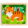 Puzzle di legno Animali 4In1 Zoo Safari Educativo Anteprima dell’immagine prodotto 3