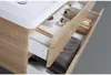 Doppelwaschtisch + Unterschrank 120cm montiert Eiche hell Produktbild-Vorschau 5