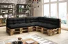 Lermowood Palettenmöbel Mp Bank 120 x 80 x 40 cm Geflammt | Produktbild-Vorschau 4