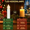 Bougies LED sans fil pour sapin de Noël, avec clips, Voir les images du produit 5