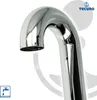 A close-up shot of a chrome faucet, with a logo and a water droplet icon. Produktbild-Vorschau