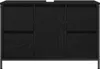 vidaXL Mobiletto con cassetti look rovere nero Anteprima dell’immagine prodotto 6