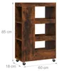 Scaffale da nicchia Relaxdays, L x P x A: 85 x 18 x 60 cm, Anteprima dell’immagine prodotto 4