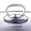 A close-up shot of the handle and lid of a pot. Produktbild-Vorschau