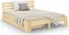 Homestyle4u Drevená posteľ 140x200 s 2 zásuvkami Prírodná Náhľad obrázku produktu 21