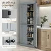 HOMCOM Armoire de cuisine buffet cuisine vaisselier meuble Voir les images du produit 7