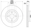 2x HELLA 8DD 355 132-721 Bremsscheibe Vorderachse Produktbild-Vorschau 4