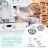 Dětská kuchyňka COSTWAY 3v1 se světlem, zvukem, hračkami, Náhled obrázku produktu 6