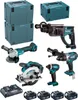 MAKITA Kit DLX5039PTJ (DHP458 + DHR202 + DGA504 + DSS610 + Produktbild-Vorschau 2