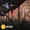 LUMILED Solar Lichterkette Aussen 12M 100x LED Kupferdraht Produktbild-Vorschau 5