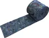 A roll of grey felt material with colorful threads, unrolled to show a strip of the material. Podgląd zdjęcia produktu
