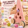 Chariot de marche en bois - Chariot de marche pour bébé | Voir les images du produit 3