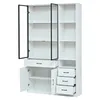 Merax Hochschrank mit LED und Glasvitrine, Standvitrine Produktbild-Vorschau 7